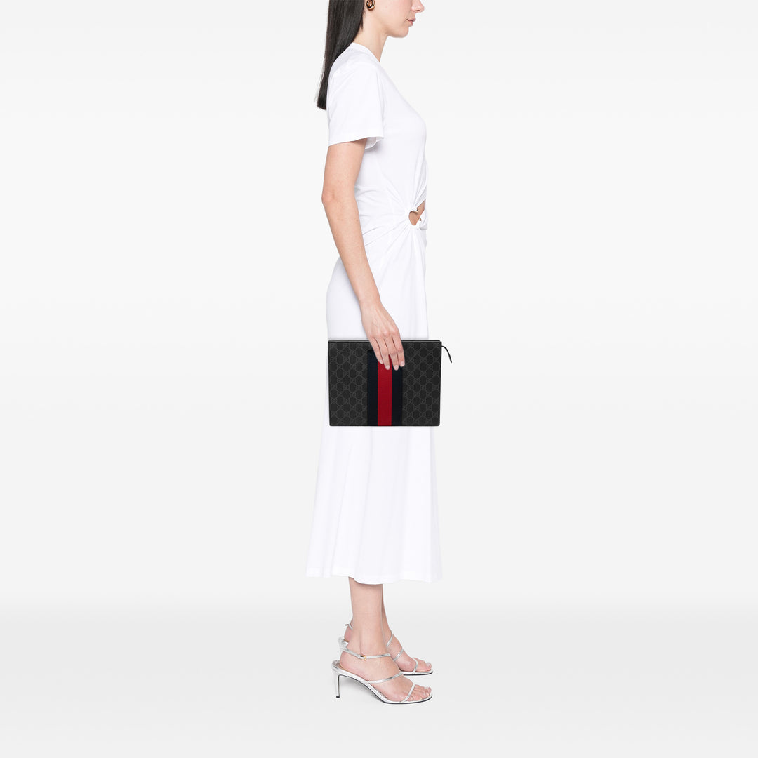 Gucci GG Supreme Web Pochette