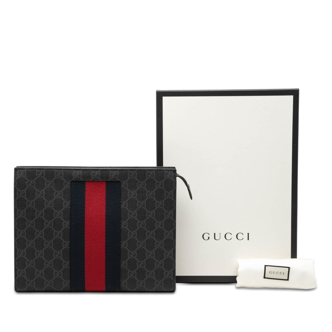 Gucci GG Supreme Web Pochette