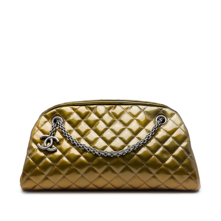 Chanel Ombre Just Mademoiselle Sac bowling Moyen Doré – vue principale – GABY PARIS