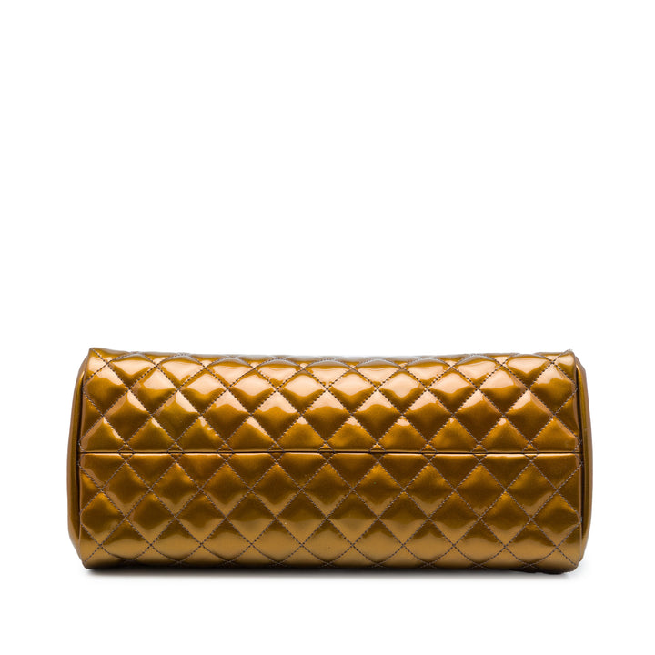 Chanel Ombre Just Mademoiselle Sac bowling Moyen Doré – vue 3 – GABY PARIS