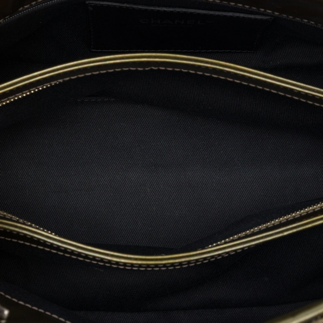Chanel Ombre Just Mademoiselle Sac bowling Moyen Doré – vue 4 – GABY PARIS
