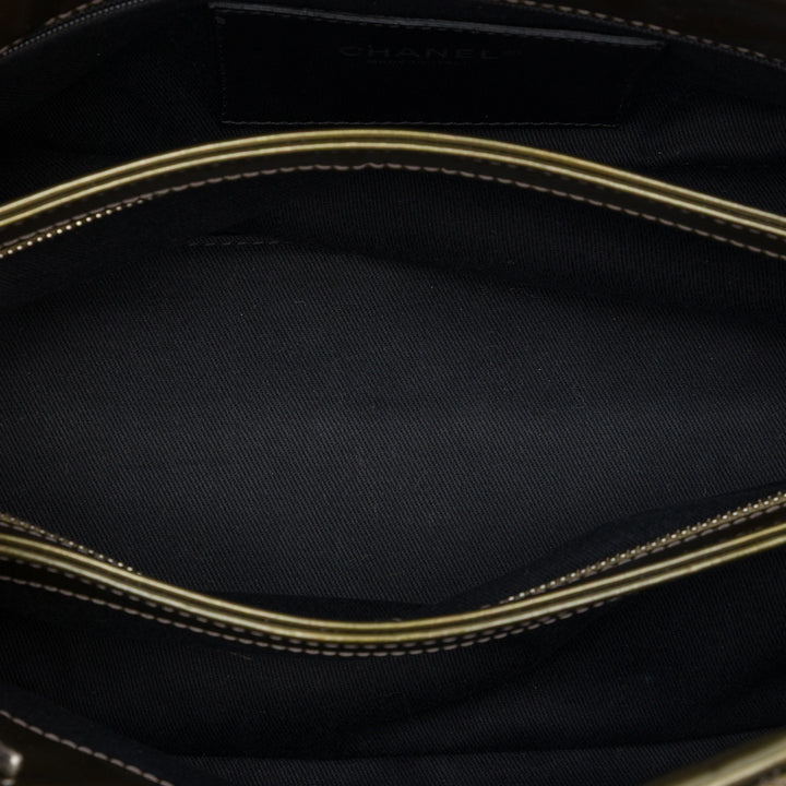 Chanel Ombre Just Mademoiselle Sac bowling Moyen Doré – vue 4 – GABY PARIS