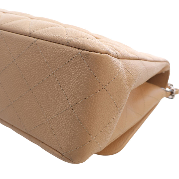 Classic Rabat simple Jumbo Cuir caviar Beige