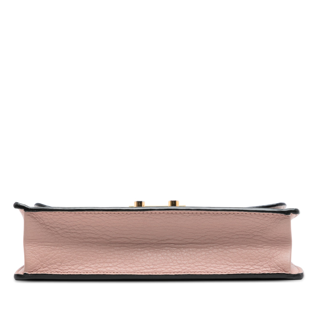 Louis Vuitton Damier Ebene Croisette Chain Portefeuille