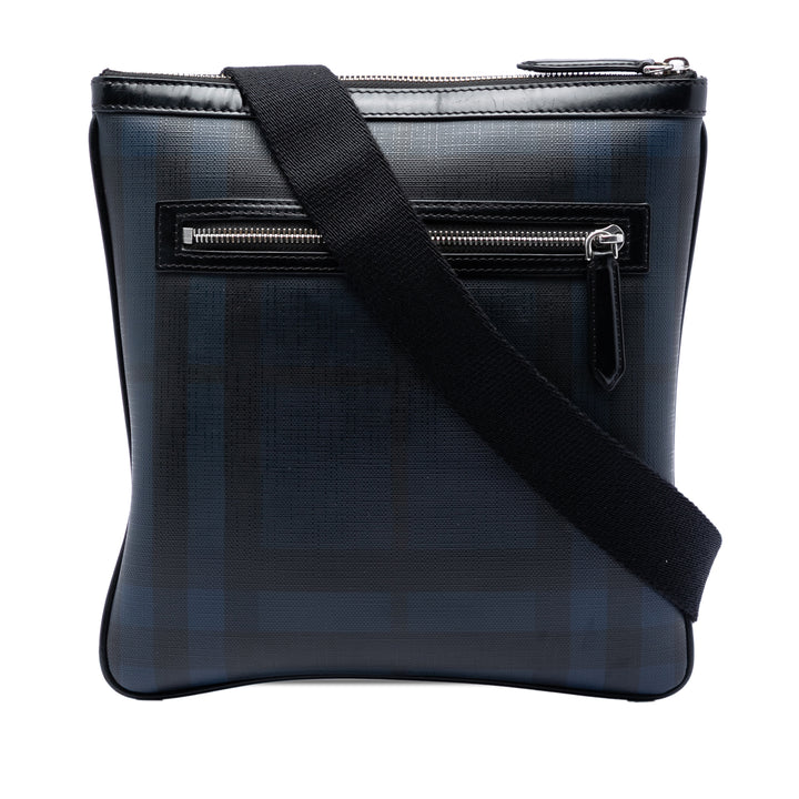 Burberry Smoke Check Coated Toile Beckley Sac porté croisé