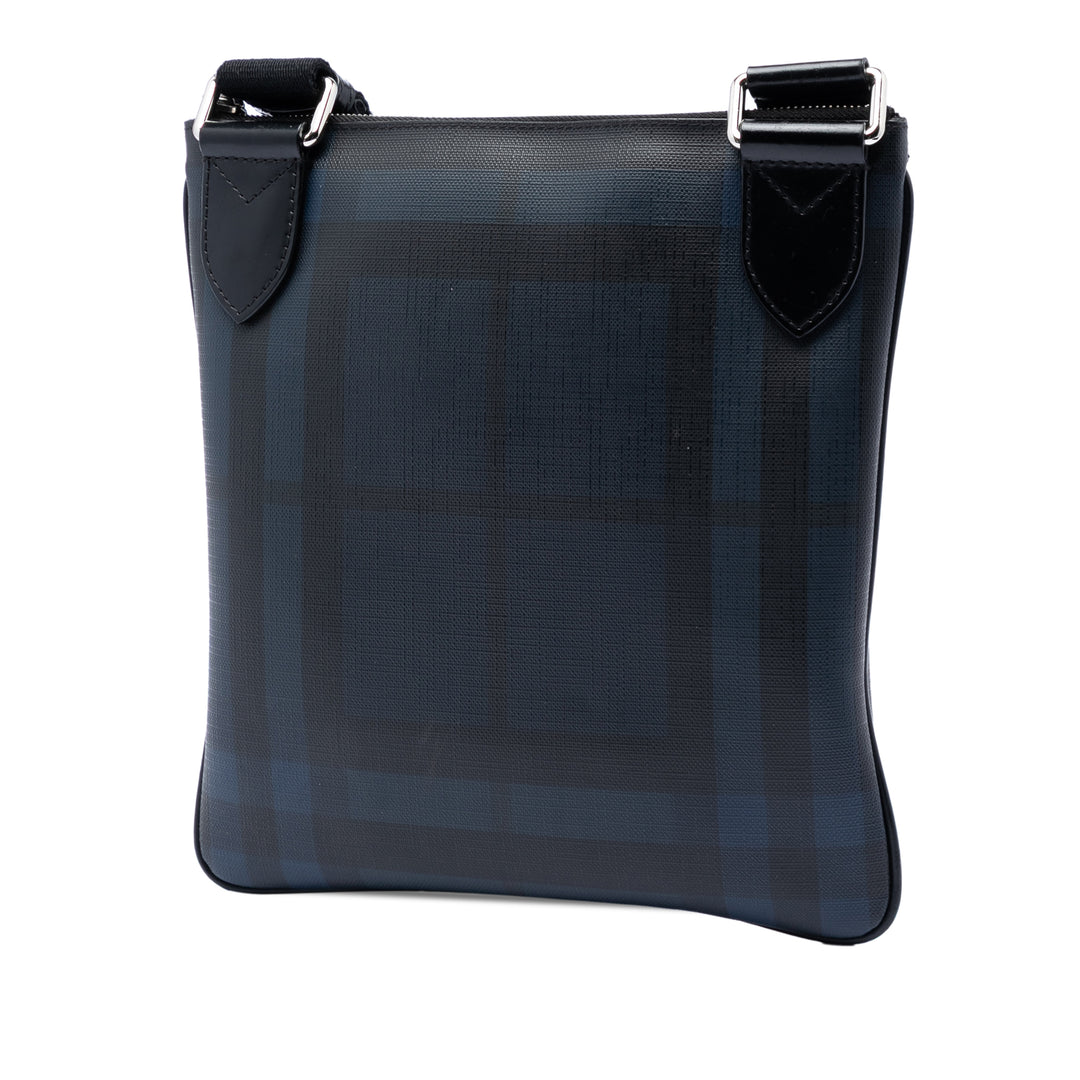 Burberry Smoke Check Coated Toile Beckley Sac porté croisé