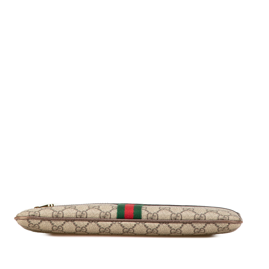 GG Supreme Web Ophidia Clutch Brown - Gaby Paris