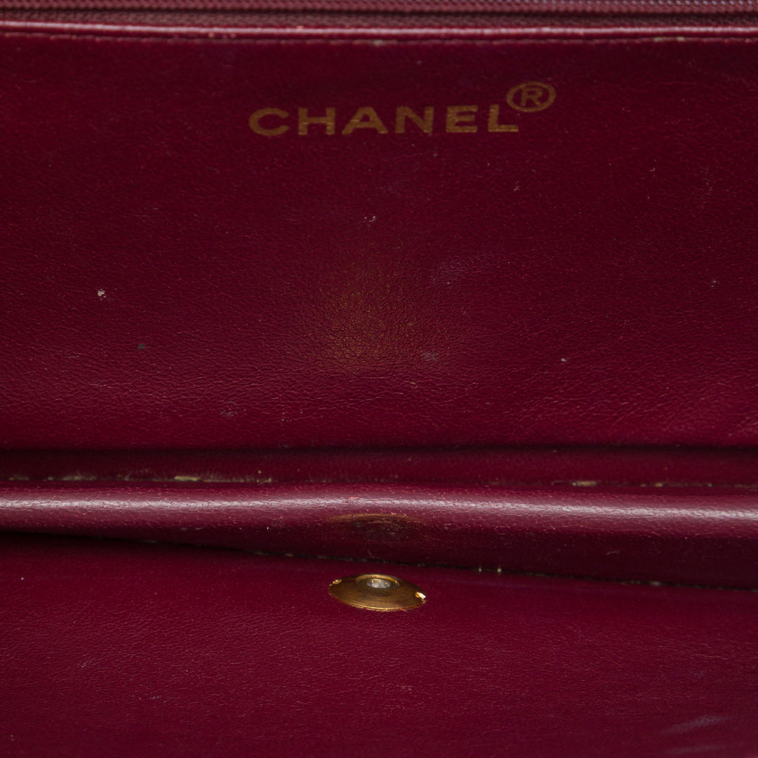 Chanel CC Matelassé Rabat intégral Moyen Cuir d'agneau Noir – vue 4 – GABY PARIS