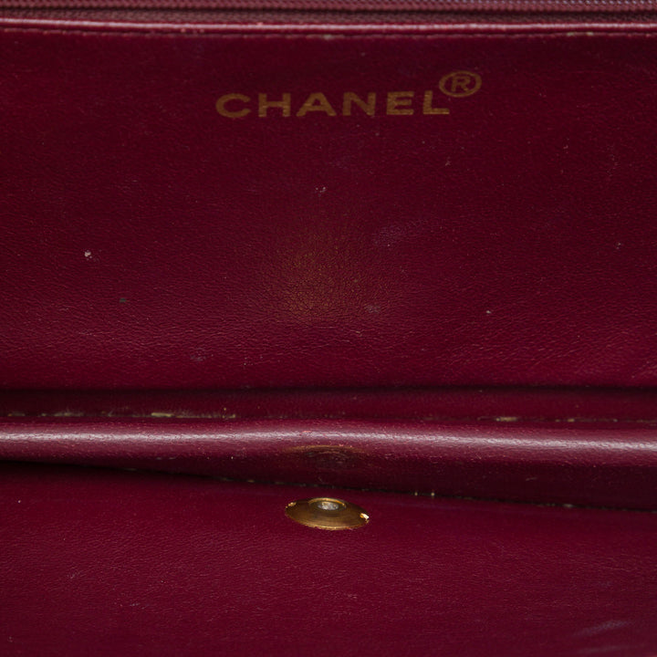 Chanel CC Matelassé Rabat intégral Moyen Cuir d'agneau Noir – vue 4 – GABY PARIS