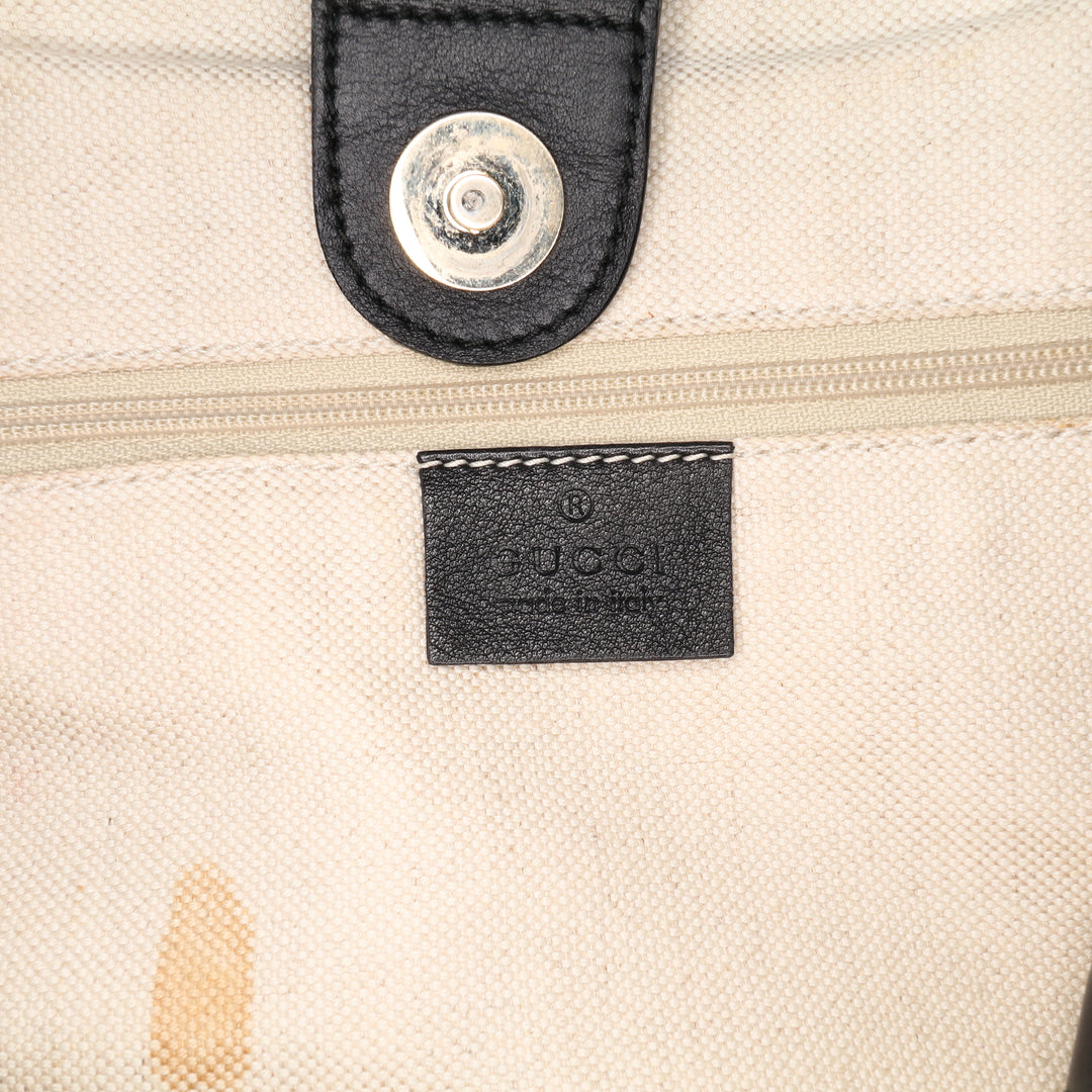 Medium Guccissima Sukey Tote Black - Gaby Paris