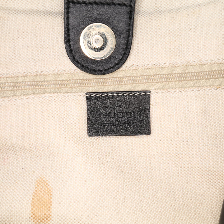 Medium Guccissima Sukey Tote Black - Gaby Paris