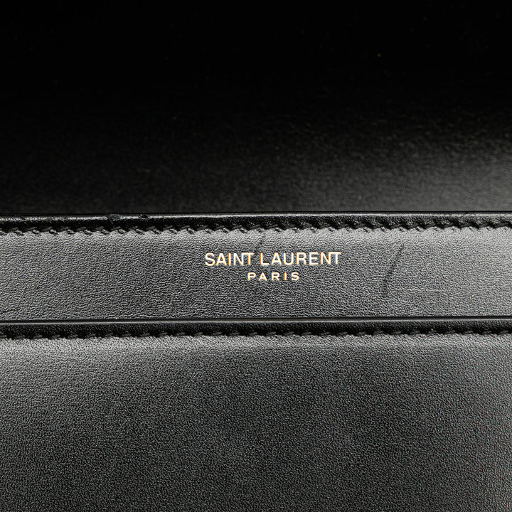 Saint Laurent Medium Cuir de veau Solferino Sac cartable In Boîte