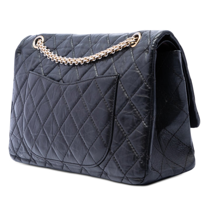 Chanel Matelassé vieilli Cuir de veau Reissue 2.55 Double rabat 227