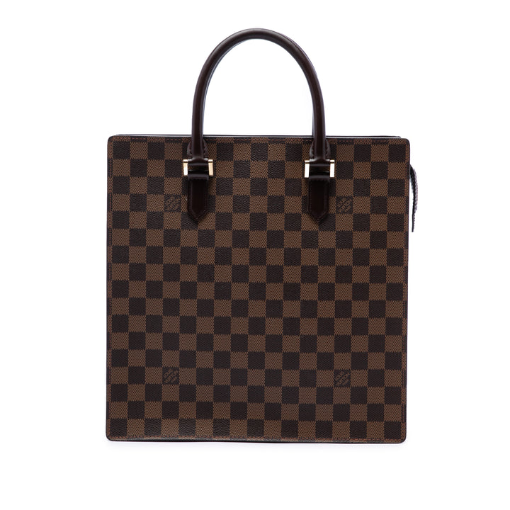 Venice Sac Plat Damier Ébène Marron