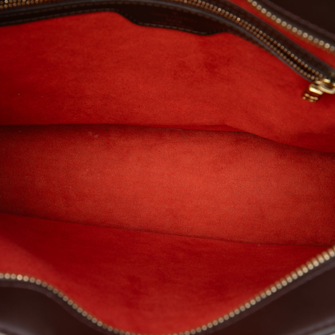 Venice Sac Plat Damier Ébène Marron