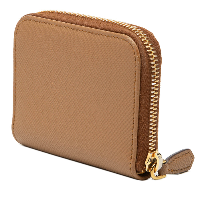 Prada Saffiano Zip Around Coin Pochette