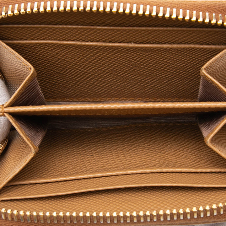 Prada Saffiano Zip Around Coin Pochette