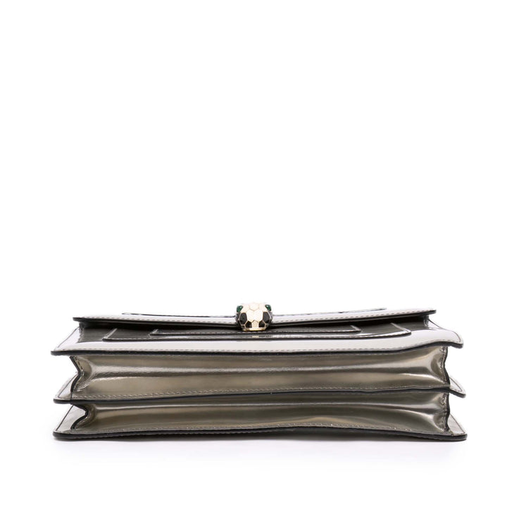 Bvlgari Sac porté épaule Serpenti Forever Moyen Argenté – vue 4 – GABY PARIS
