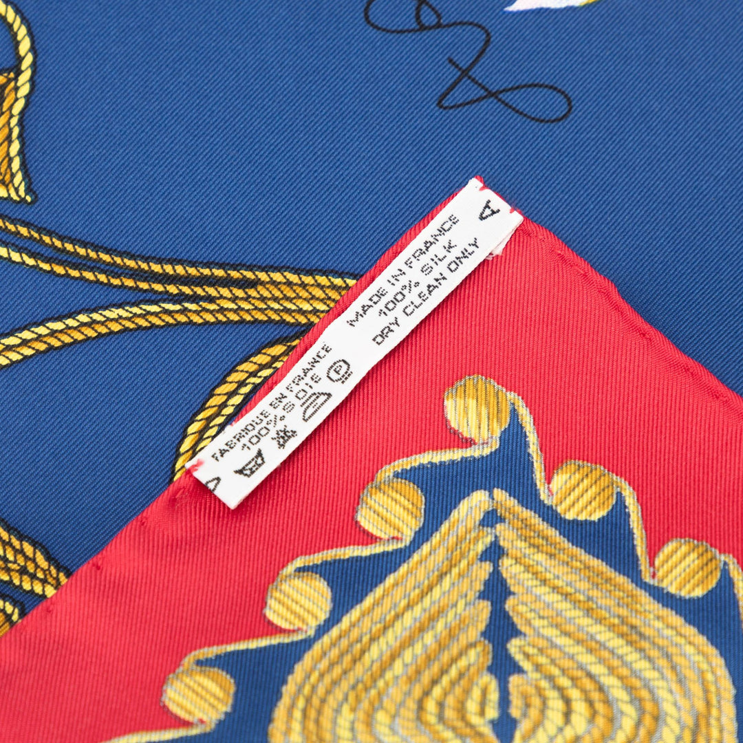 Arabesques Foulard 90 Bleu