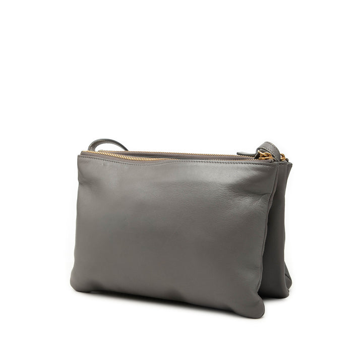 Celine Large Cuir d'agneau Trio Sac porté croisé