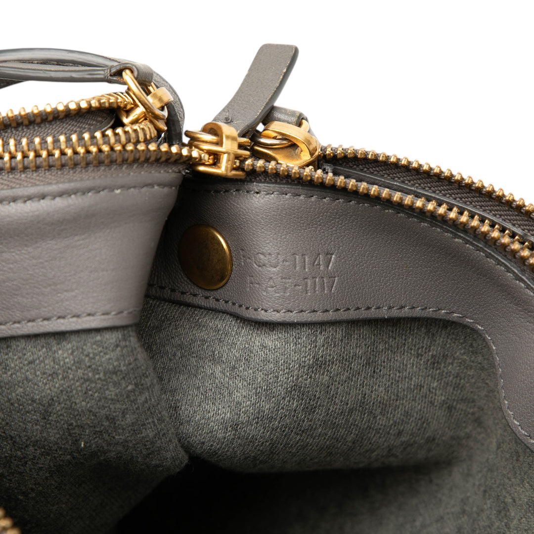 Celine Large Cuir d'agneau Trio Sac porté croisé