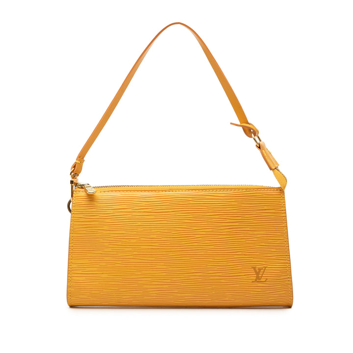 Louis Vuitton Pochette Accessoires Épi Jaune – vue principale – GABY PARIS