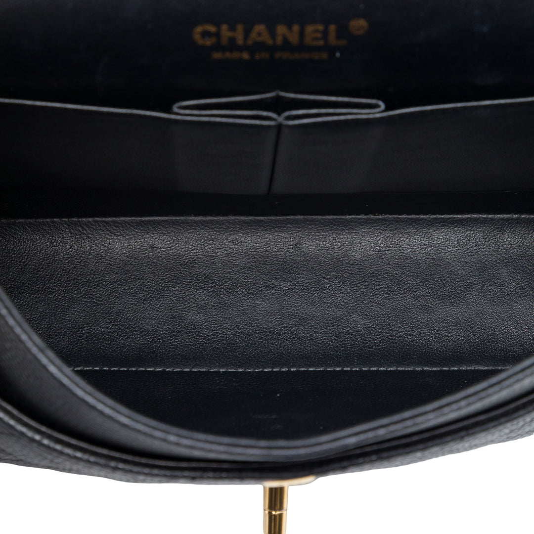 Chanel Medium Classic Caviar Double rabat
