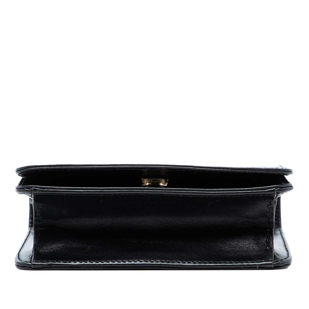 Saint Laurent Smooth Cuir de veau Monogram Sac porté croisé