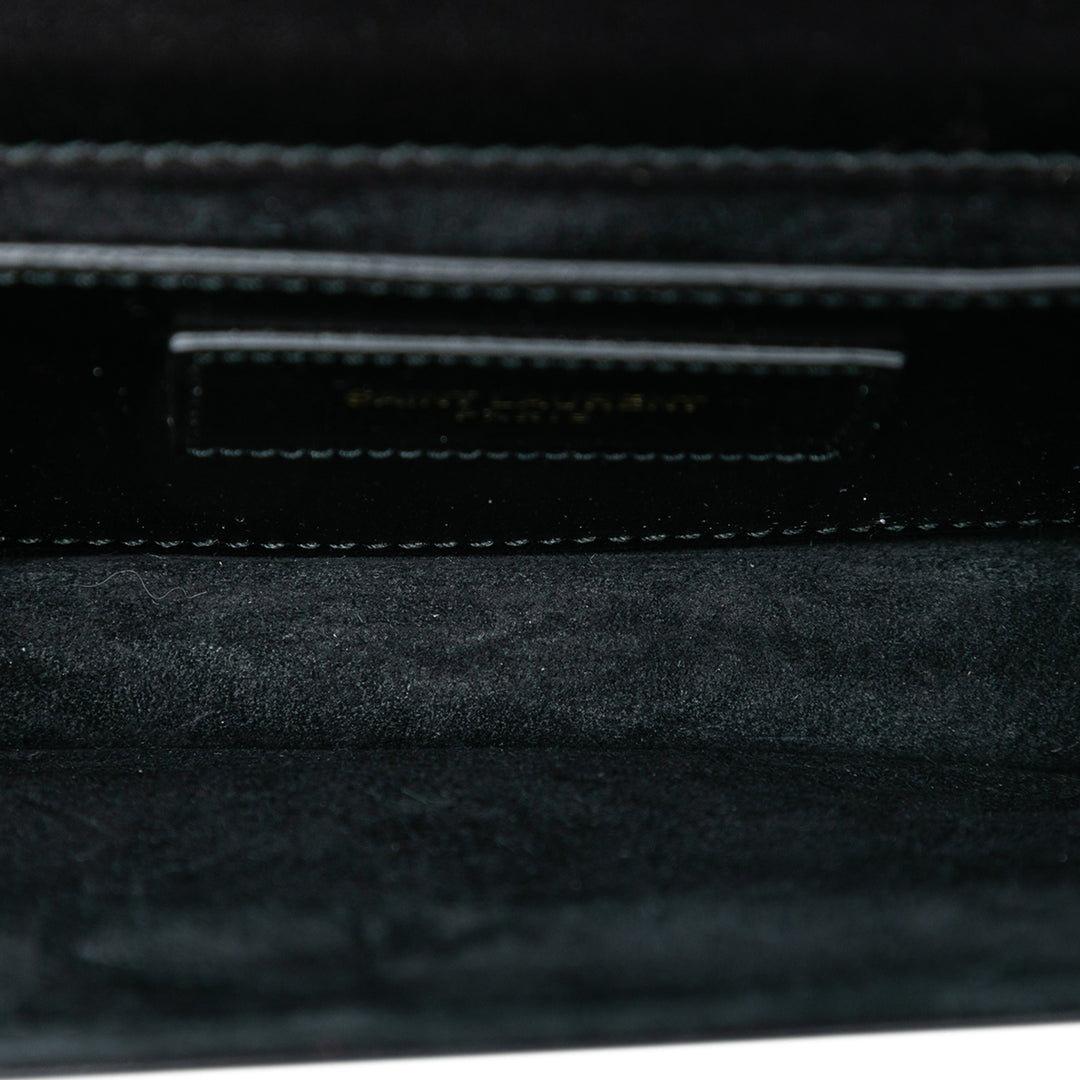 Saint Laurent Smooth Cuir de veau Monogram Sac porté croisé