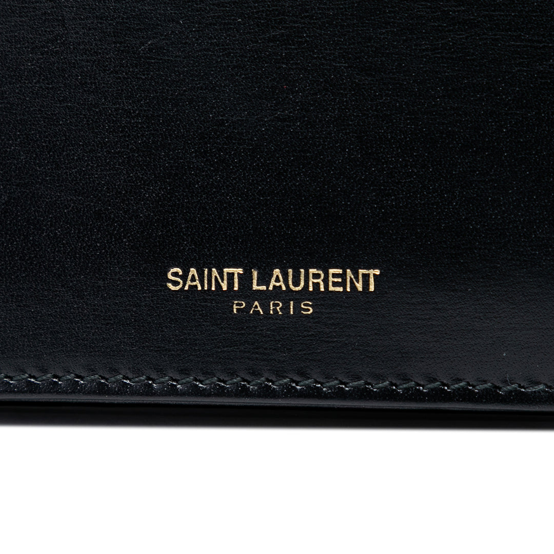 Saint Laurent Smooth Cuir de veau Monogram Sac porté croisé