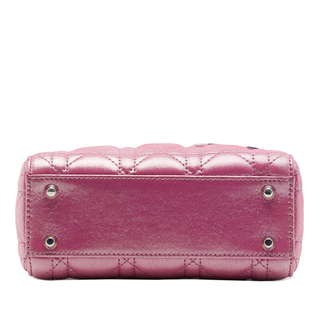 Dior Mini Iridescent Cuir d’agneau Cannage Lady Dior