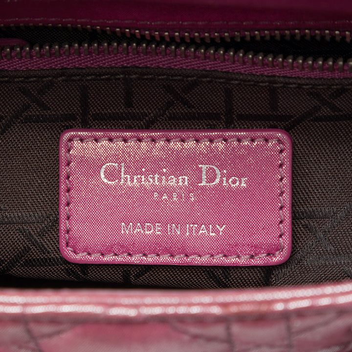 Dior Mini Iridescent Cuir d’agneau Cannage Lady Dior