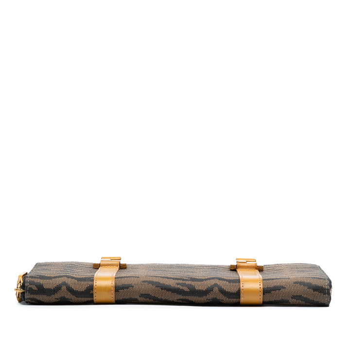 Fendi Zebra Print Toile Twins Sac à main Marron – GABY PARIS Authentique