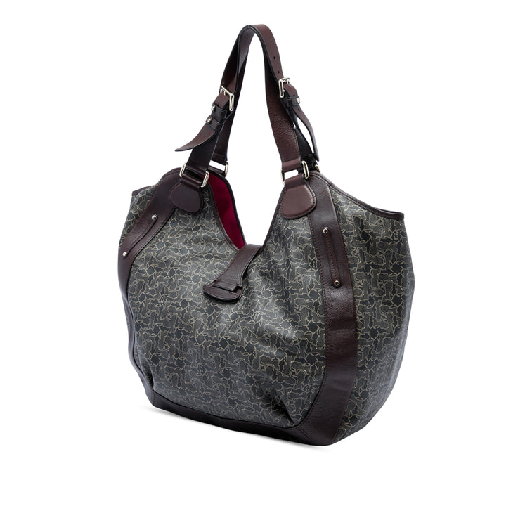 Celine Horse Carriage Cabas Toile enduite Gris