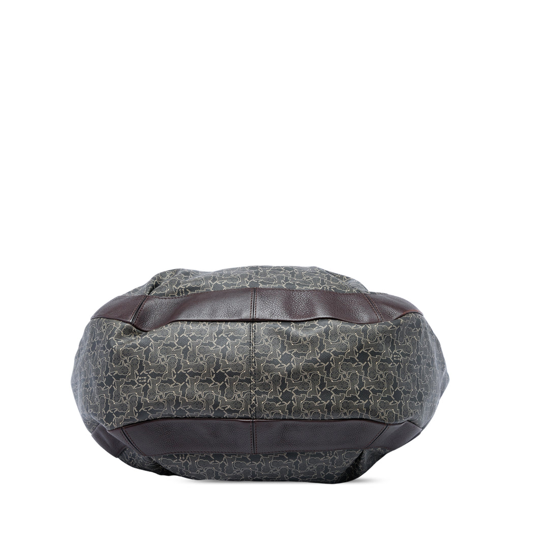 Celine Horse Carriage Cabas Toile enduite Gris