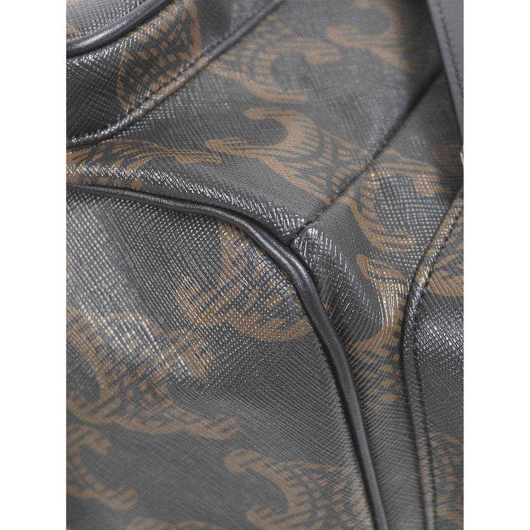 Celine Triomphe Sac à dos Grand Triomphe enduite Marron – vue 7 – GABY PARIS