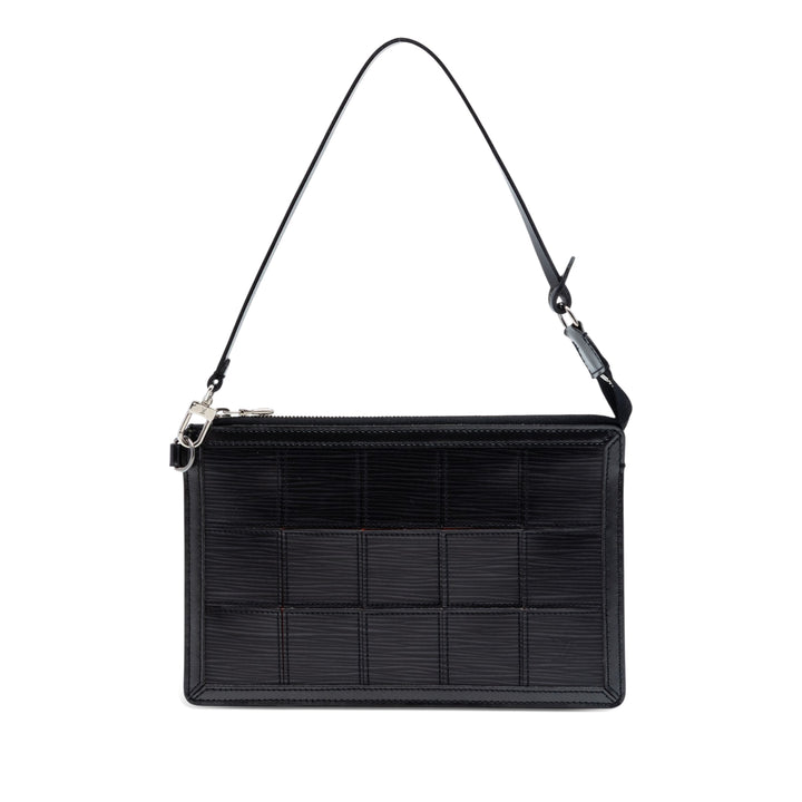 Louis Vuitton Stretch Delmonico Pochette Épi Noir – vue principale – GABY PARIS