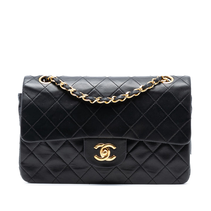 Chanel Small Classic Cuir d’agneau Double rabat