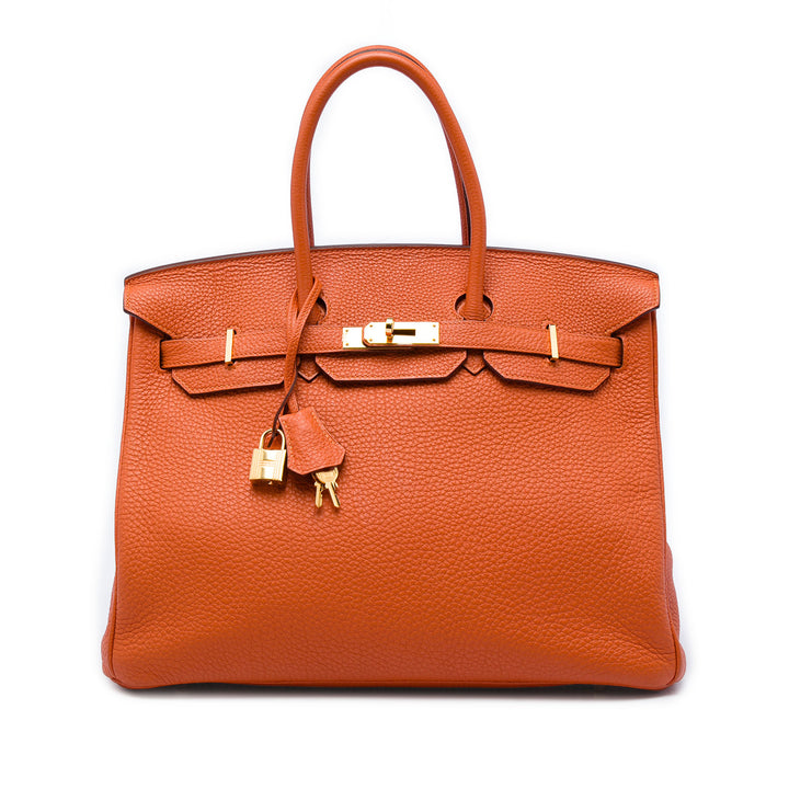 Hermès Birkin Retourne 35 Togo Orange