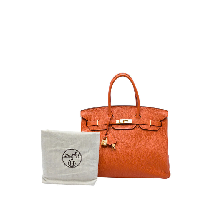 Hermès Birkin Retourne 35 Togo Orange