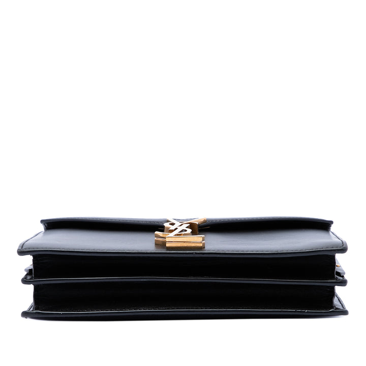 Cassandra Fermoir Sac Cuir de veau lisse Noir