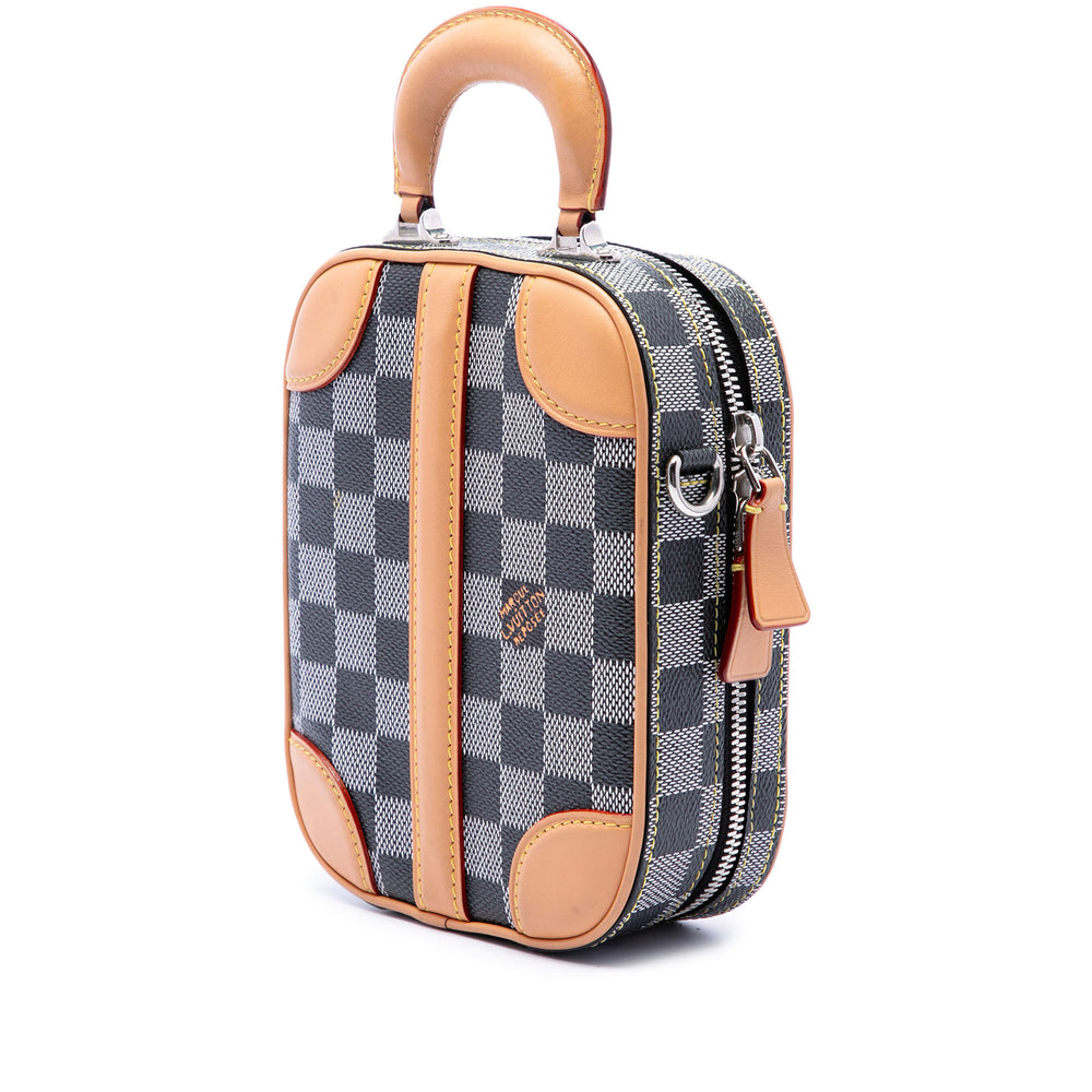 Louis Vuitton Sac à main Damier Colors Valisette Verticale Gris – vue 2 – GABY PARIS