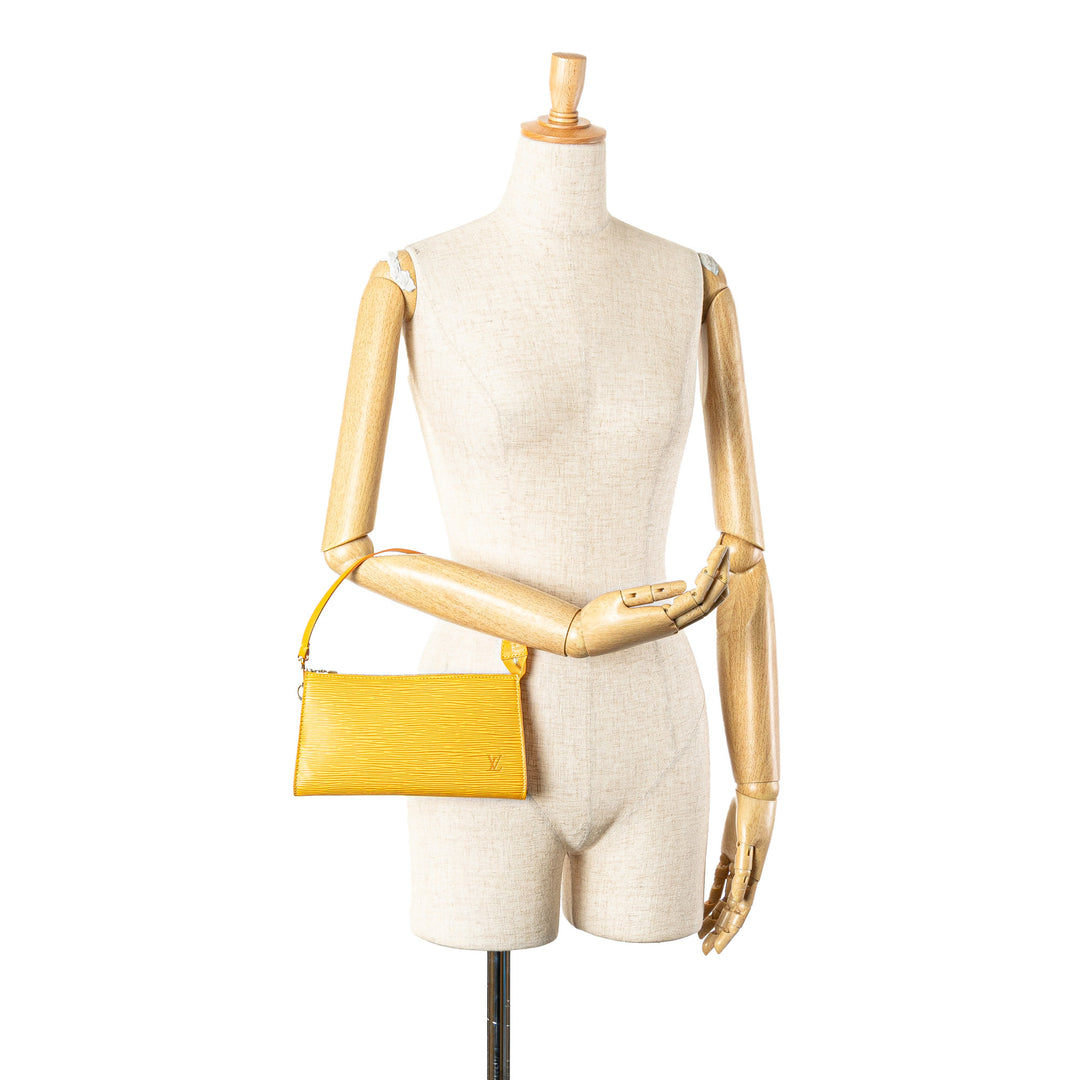 Epi Pochette Accessoires Yellow - Gaby Paris