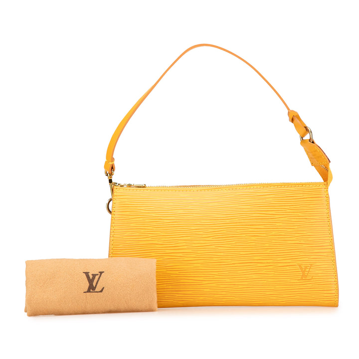 Epi Pochette Accessoires Yellow - Gaby Paris