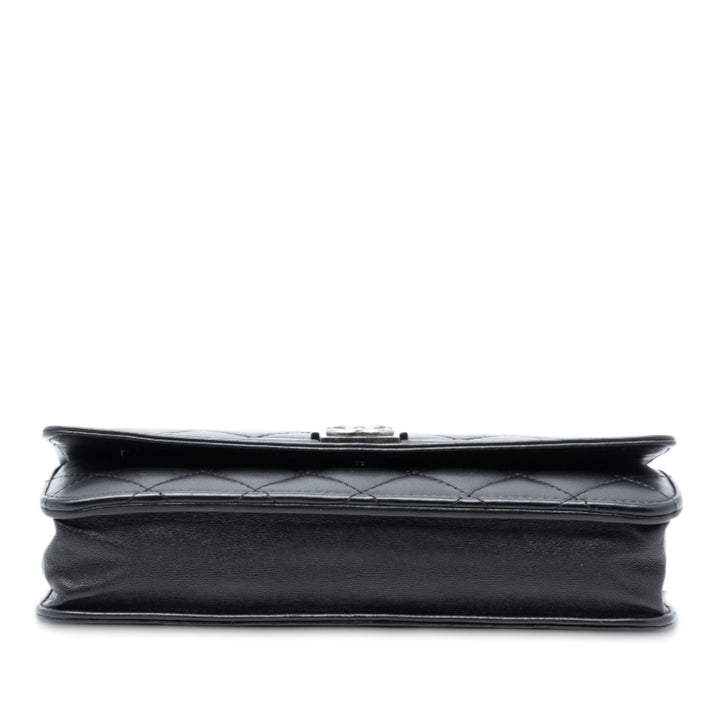 Chanel Matelassé Cuir d’agneau Boy Wallet on Chain