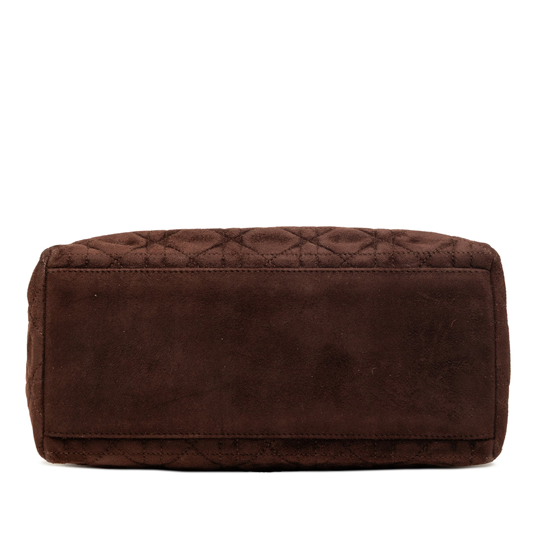 Dior Medium Daim Cannage Lady Dior