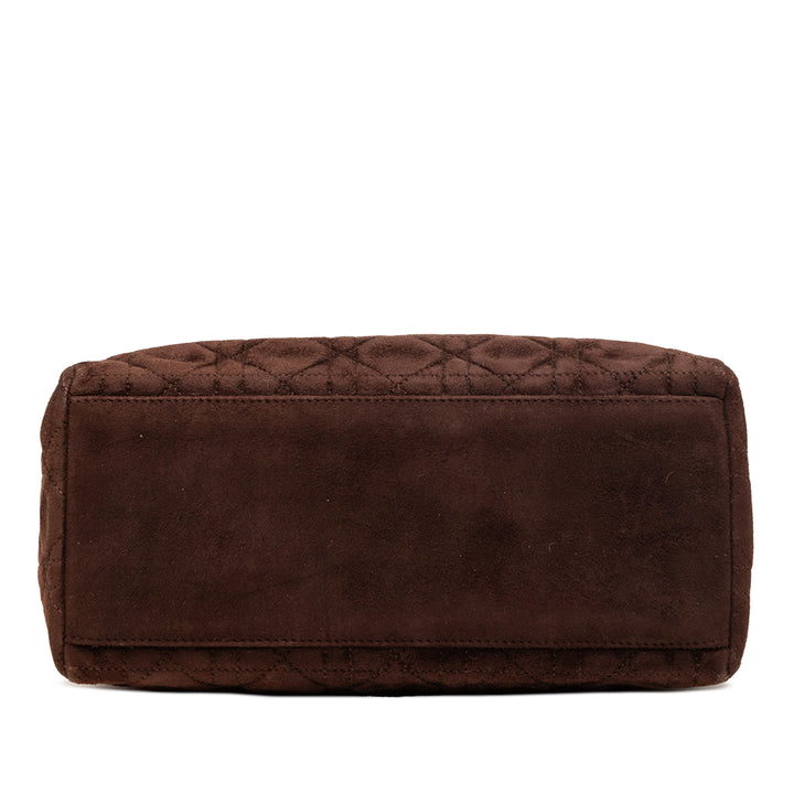 Dior Medium Daim Cannage Lady Dior