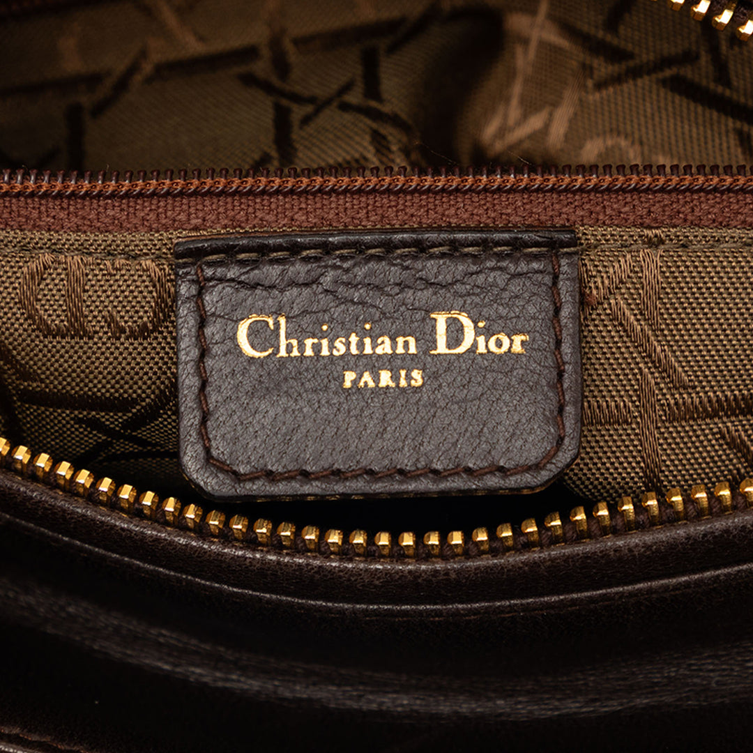 Dior Medium Daim Cannage Lady Dior
