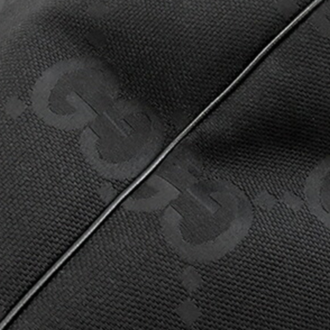 Large Jumbo GG Canvas Duffle Bag Black - Gaby Paris