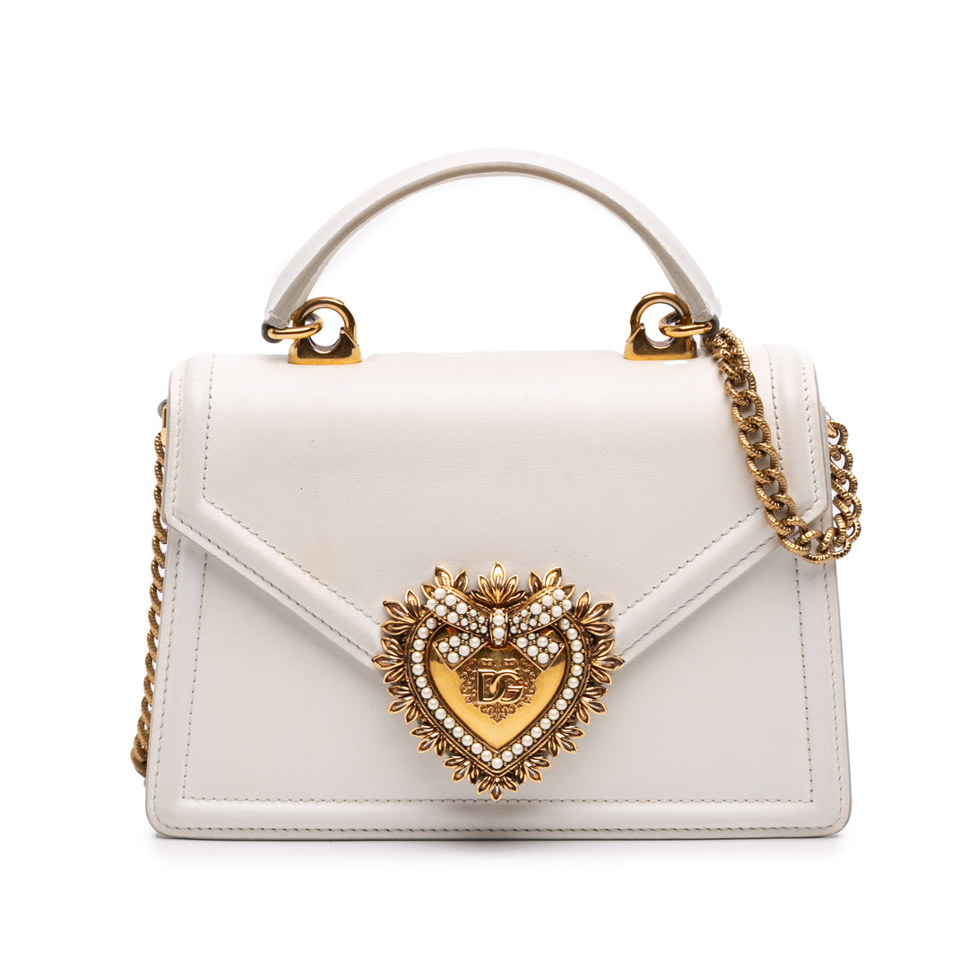 Devotion Sac Petit Cuir de veau lisse Blanc